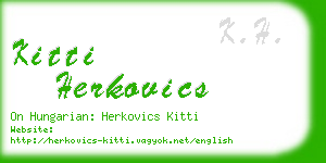 kitti herkovics business card